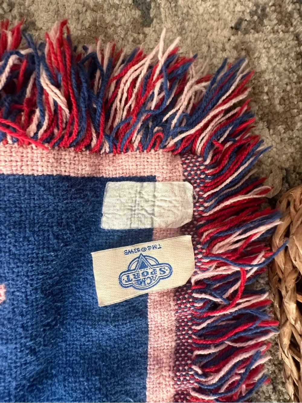 Vintage Looney Tunes Baseball Woven Throw